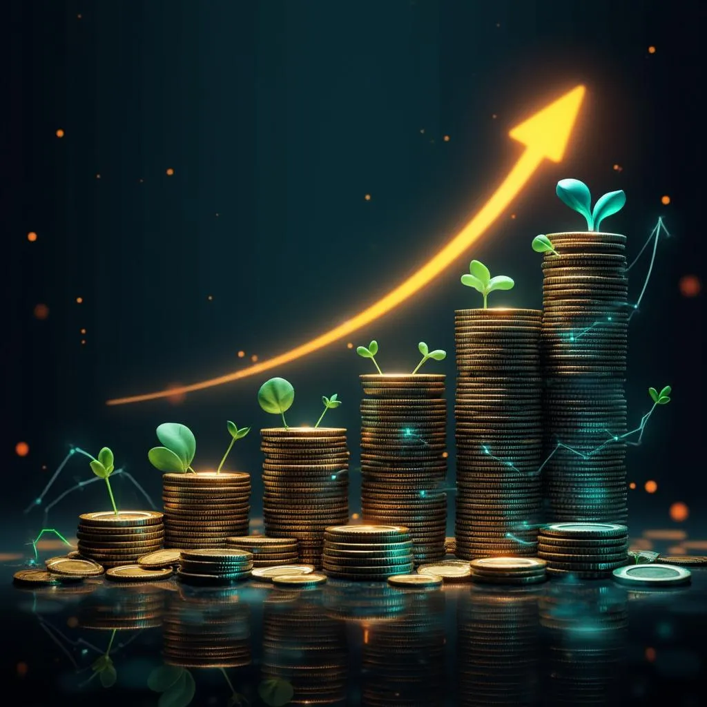 Concept de croissance financière