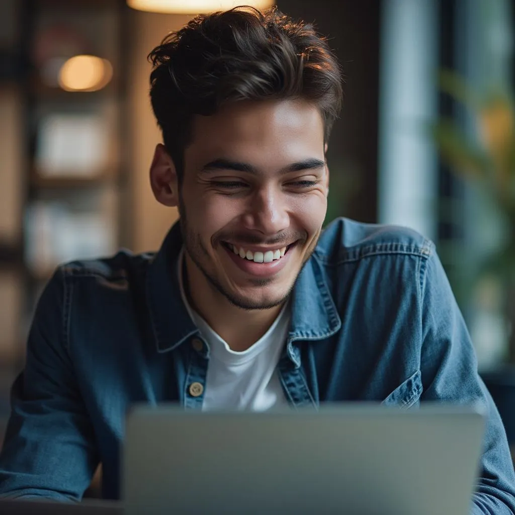 Jeune professionnel économisant pour un acompte